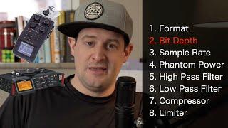 Best Settings for ANY Audio Recorder (for Video Production) | Zoom H6 H4n F8 F6 Tascam D70