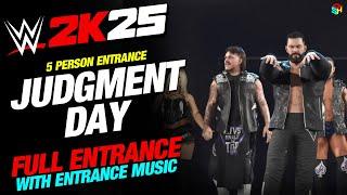 JUDGMENT DAY WWE 2K25 ENTRANCE - #WWE2K25 JUDGMENT DAY 5 PERSON ENTRANCE WITH MUSIC