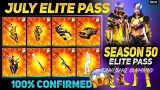 JULY ELITE PASS FREE FIRE 2022 | JULY ELITE PASA 2022 | FREE FIRE SEASON 50 ELITE PASS FULL REVIEW