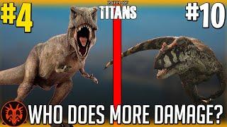 All 30 Official Dinos Ranked By DAMAGE! - Path of Titans