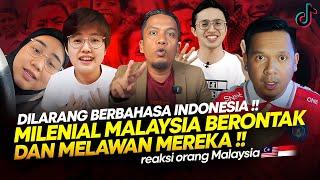 DIHUJAT !! DILARANG BERBAHASA INDONESIA ANAK MILENIAL MALAYSIA BERONTAK !!