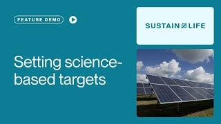 Set science-based emissions targets with Sustain.Life