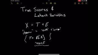 Defining true scores and latent variables with expectations