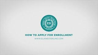 The Elaine Sterling Institute - How To Apply For Enrollment