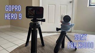 Tech Review: Go Pro Hero 9 vs. Sony FDR X3000 #goprohero9 #sonyfdrx3000 #cameras