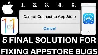 IOS 11 FINAL SOLUTIONS FOR APP STORE CANNOT CONNECT, STUCK ON WAITING