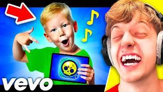 Ich reagiere auf die PEINLICHSTEN BRAWL STARS SONGS...