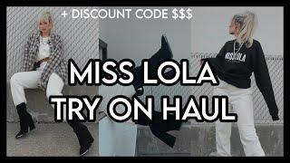 MISS LOLA TRY ON HAUL + DISCOUNT CODE | WINTER FASHION