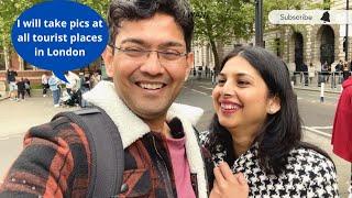 Top Places To See In London, Walking Tour| A Day In London|Desi Couple On The Go| Hindi Vlog Ep 7