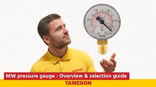 MW pressure gauge - Overview & selection guide - Tameson