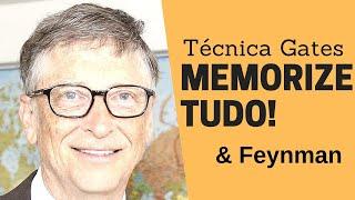 MEMORIZAÇÃO | O truque de Bill Gates para memorizar o que você lê | Técnica Feynman
