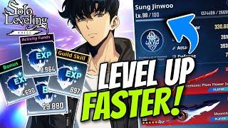 LEVEL UP YOUR SUNG JINWOO FASTER WITH THIS GUIDE! SECRET WAYS TO FARM EXP [Solo Leveling: Arise]