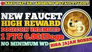 FAUCET DOGECOIN CLAIM NO TIMER PER PTC DIBAYAR MAHAL LEGIT GRATIS AUTO CUAN 2022