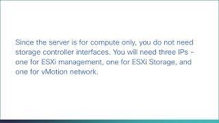 Cisco HX Compute Only Node Addition, part 1 of 4  Preparing a compute only node