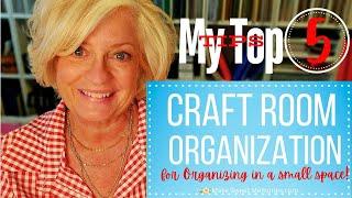 Craft Room Organization: My Top 5 Tips for organizing a small space!