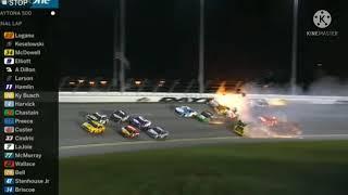 Florida 500 crash on Cars 3 but its the Daytona 500 2021 Crash