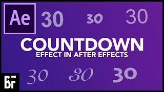 Create a Countdown and Change The Font - After Effects Tutorial