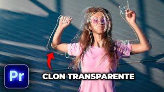 Efecto CLON TRANSPARENTE en Premiere Pro (Tutorial rápido)