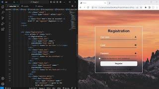 Designing Dynamic Login & Registration Forms: HTML, CSS & JavaScript Mastery for Web Form Animation