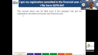 “Filing of Annual Return –  Form GSTR 9A” in Hindi