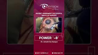 Patient Overcomes -8 Power with Successful SMILE Eye Surgery in Hyderabad