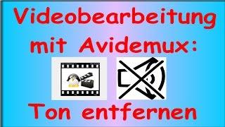 Anleitung: Mit AVIDEMUX aus Videos den Ton entfernen! YouTube-Tipps für Anfänger