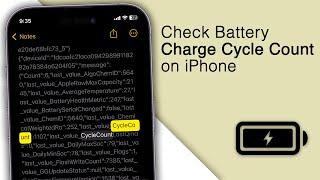 How to Check iPhone Battery Cycle Count [iOS 16]