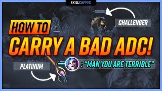 How to Carry BAD LOW ELO ADC Players as SUPPORT! - Support Guide