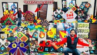 KITE COLLECTION worth ₹16500Lohri stash 2024️‍Pakistani kites , monokite , monofil gold | C4U