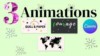 3 Easy Custom Path Animations in Canva || Text Animation