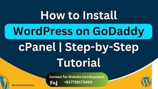 how to Install Wordpress in Godaddy Cpanel