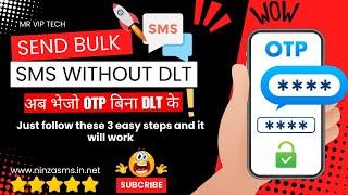 How To Send OTP Without DLT Using Fast2SMS  Ninzasms ️| How to Send Bulk SMS Without DLT