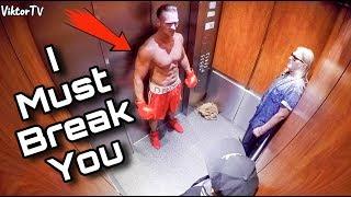 Ivan Drago in Elevator Prank 