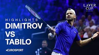 Dimitrov battles past Tabilo to give Europe 2-1 lead at Laver Cup | Laver Cup 2024