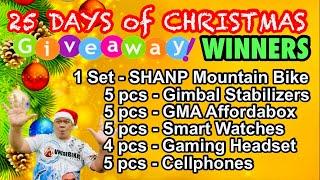 WINNERS of the 25 DAYS OF CHRISTMAS GIVEAWAYS | VNfatBIKER STUDIO