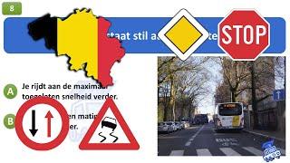 rijbewijs theorie examen belgie 2024 - Snelheid