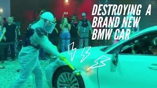 DESTROYING A BRAND NEW BMW CAR | Yousuf Vlogs