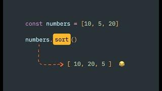 JavaScript sorting of array of numbers