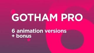 Gotham Pro Font Animation (After Effects template)