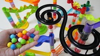 Marble run race ASMR  Colorful course & rolling long course!
