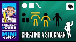 Inkscape Mini Tutorial - Simple but flexible Stickmen using basic shapes and strokes