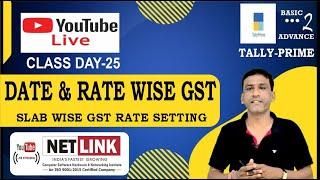 Setting Slab Rates In Tally Prime With Date-wise And Rate-wise Gst Configuration