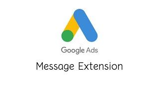 Message Extension Adwords (Google Ads)