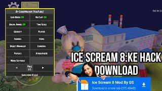 How to download the mod menu of || Ice Scream 8: Final Chapter  mod apk download