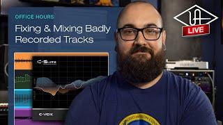 Fixing and Mixing Badly Recorded Tracks  - UA Office Hours #112