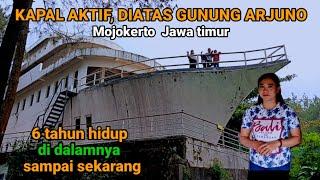 TERDAMPAR TAK BERKUTIK!!Kapal daratan dihutan Pinus Gunung Arjuno Mojokerto 6tahun dengan Penumpang.