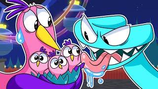 CYAN Vs. OPILA BIRD?! RAINBOW FRIENDS Vs. GARTEN of BANBAN Animation