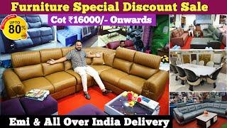 Furniture Best Price In Hyderabad | Upto 80% Discount On Luxury Sofa - Teakwood Cot - Dining Table