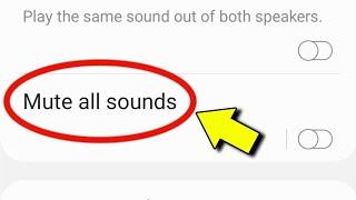 Mute All Sounds Samsung | Mute All Sound Kya Hota Hai