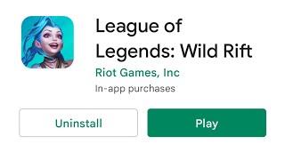 HOW TO DOWNLOAD LEAGUE OF LEGENDS WILD RIFT FROM PLAY STORE